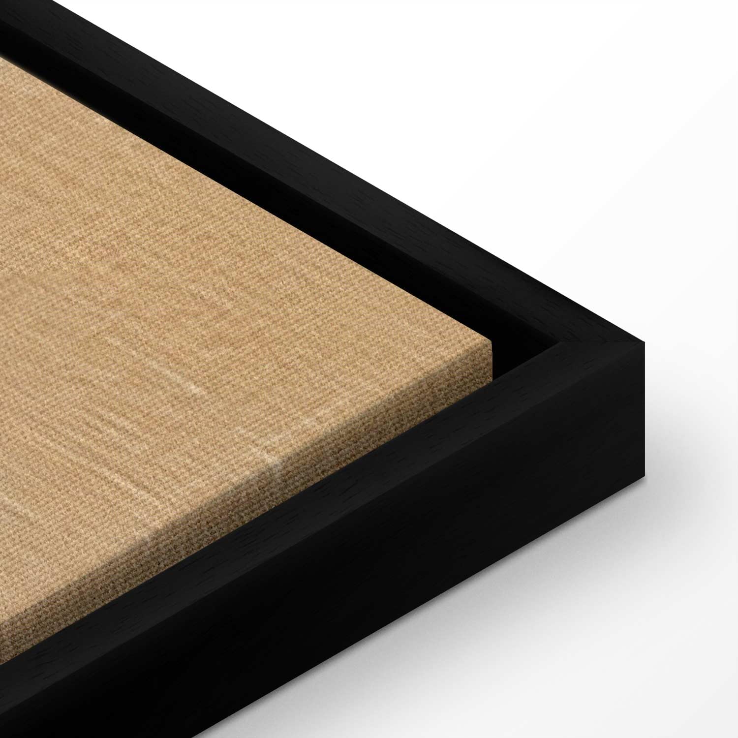 murando - Obraz na Płótnie ze Strukturą - Czarna Rama American Box Święty Mikołaj z Reniferem 30x20 cm - Mały Obraz na Ścianę - Nowowczesna Świąteczna Dekoracja Ścienna do Salonu g-H-10156-b-a
