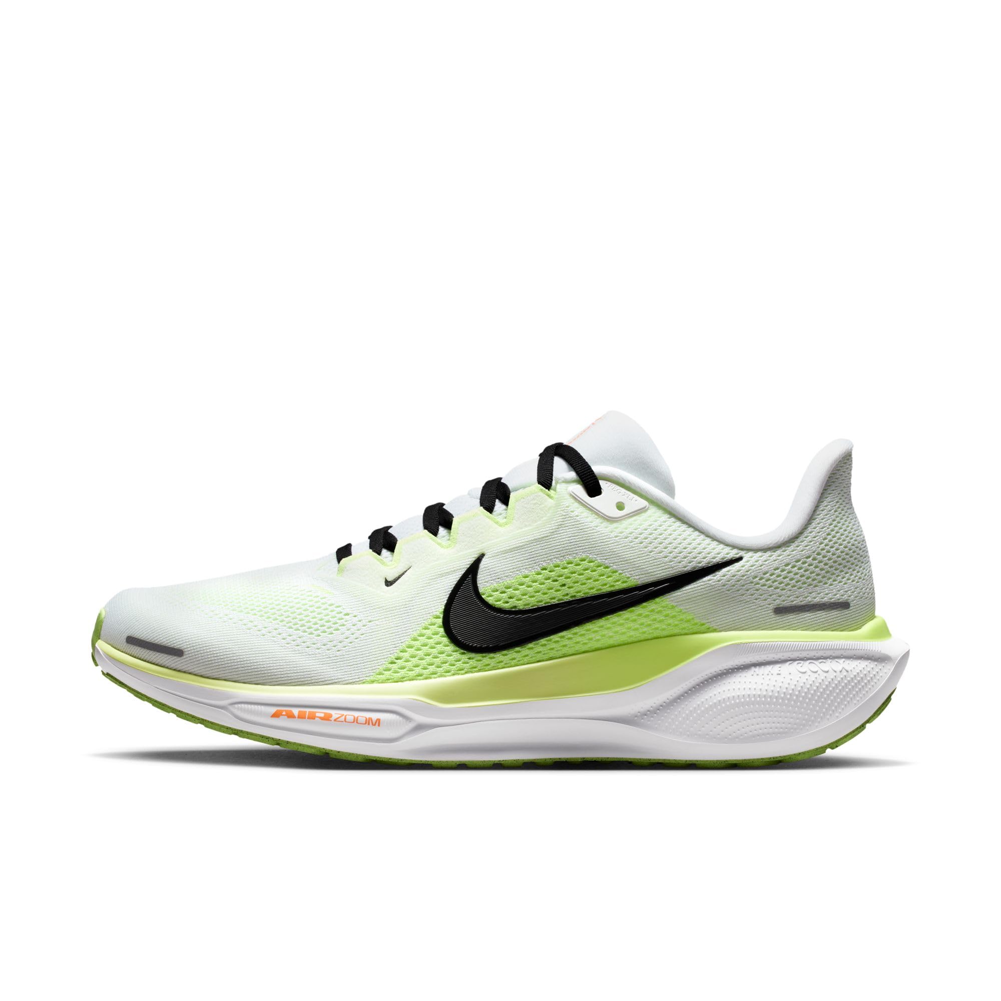 Nike Men Air Zoom Pegasus 41 White/Black-Volt Ice-Barely Volt Running Shoes 10 UK