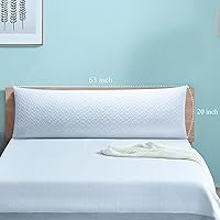 Vista 4 de Almohada Corporal Extra Larga de Espuma Viscoelástica 160x50cm – Almohada Corporal para Funda de Almohada de Anime – con Funda de Refrigeración 20 x