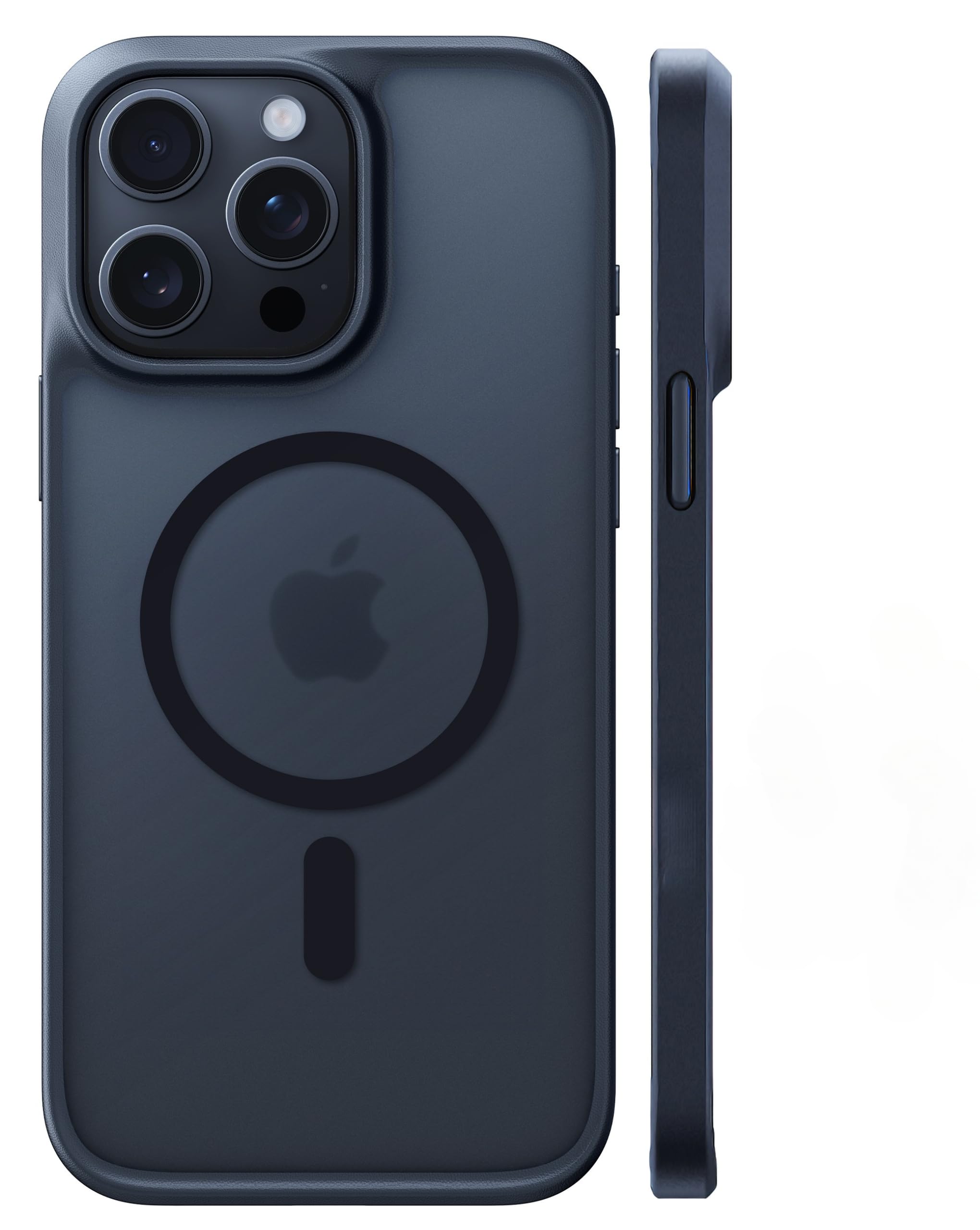 TORRAS for iPhone 13 Pro Max Case [Fit for MagSafe][12FT Military Grade Drop Tested] Magnetic Translucent Shockproof Slim Tough Anti-Fingerprint Case for iPhone 13 Pro Max, Black | 12FT Military Grade Drop Test, Translucent Shockproof Slim Tough Anti Fingerprint Case for iPhone 13 Pro Max, Black
