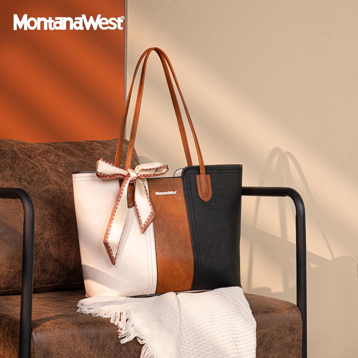 Montana West Tote Bags for Women Medium Top Handle Satchel Purses - Image 6