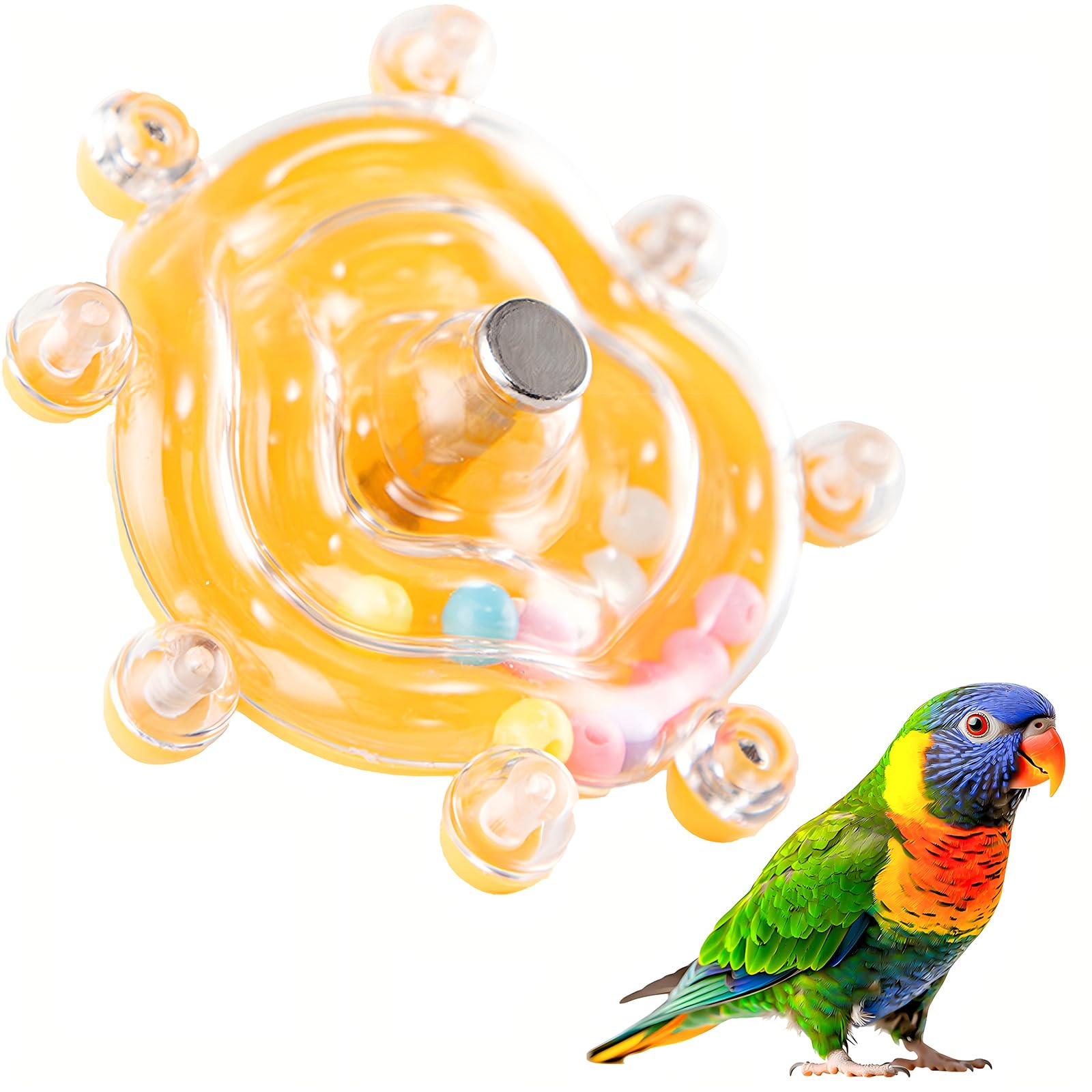 Amazon | JUJUGO インコ おもちゃ 鳥かじるおもちゃ 回転式おもちゃ