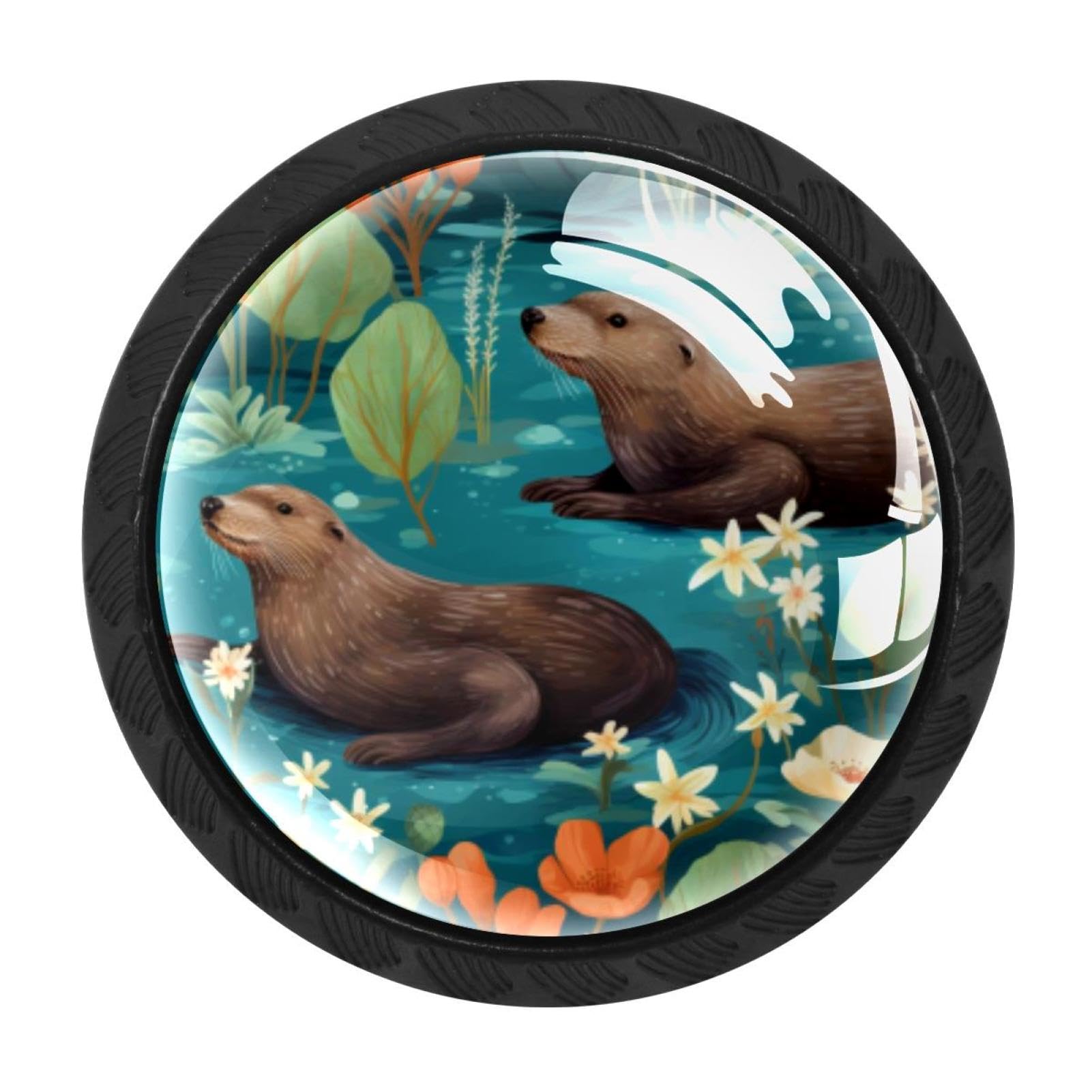 CHENZZZZ 4 Pieces Kitchen Cabinet Knobs Platypus Duckbill Drawer Knobs Dresser Knobs Drawer Pulls Door Knobs Dresser Drawer Handles Knobs for Dresser Drawers
