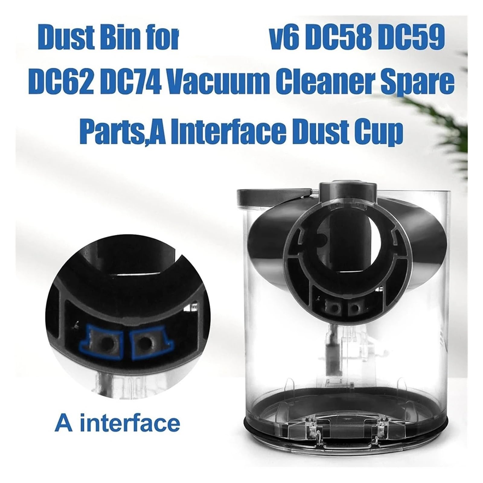 Pattumiera for Aspirapolvere, Compatibile Con Dyson V6 DC58 DC59 DC62 DC74, Accessorio Di Ricambio for Pattumiera
