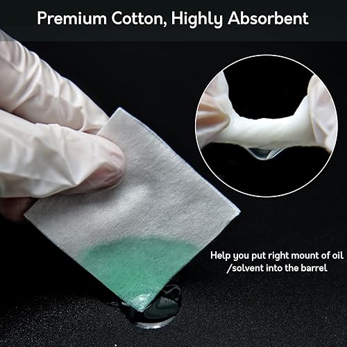 Miniatura 3 de 1800/900/600 Gun Cleaning Patches, Universal Cleaning Patch for Firearms - Lint Free, Absorbent, Disposable Gun Cloths Fit Rifle, Pistol Bore Cleans