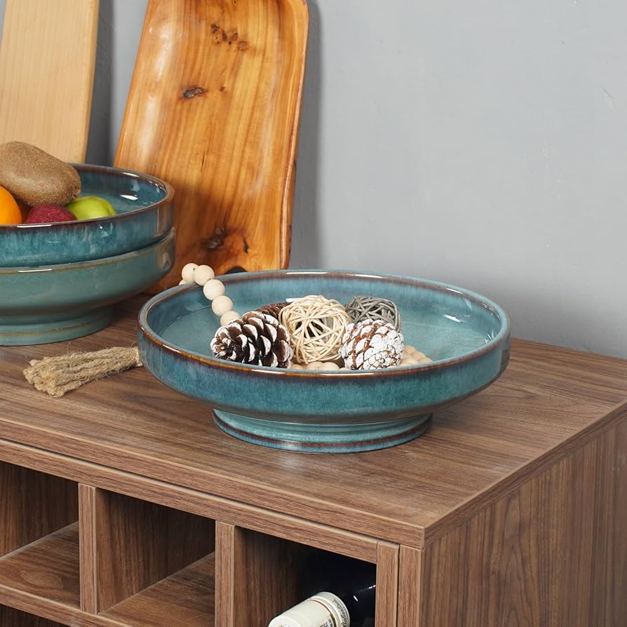 Amazon.com: STE-CER Ceramic Fruit Bowl for Kitchen Counter