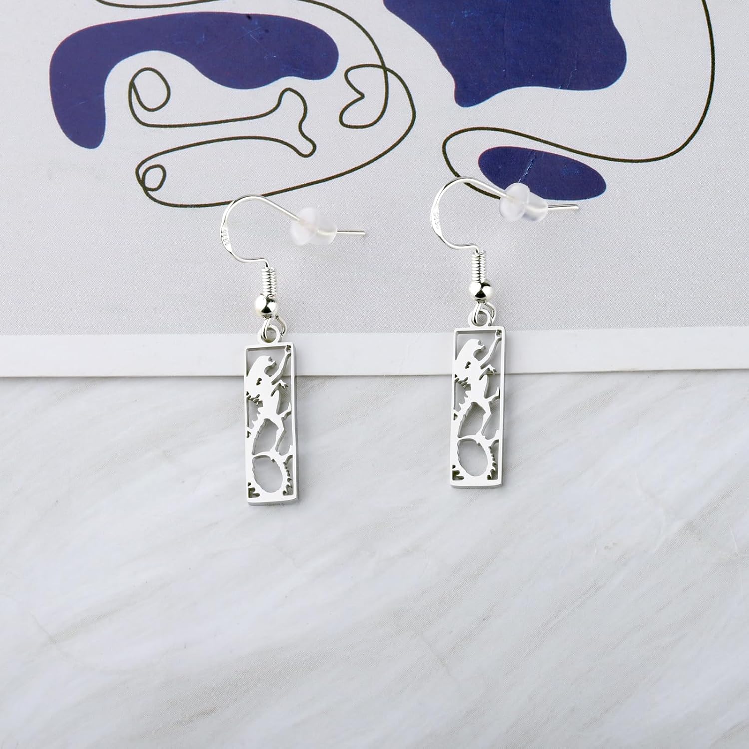 OKEYCH Sci-Fi Horror Movie Inspired Gift Horror Design Earrings Horror Fan Jewelry Cosplay Merch - Image 3