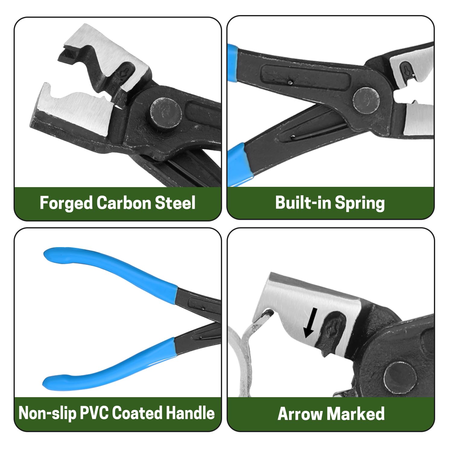 TOOLUTION Clic Zangen-Set - Spezialzange Für Kraftstoff- Und Kühlerschläuche