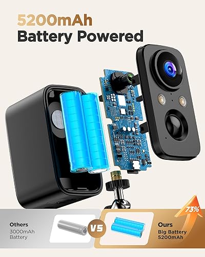 Miniatura 3 de Cámaras de Seguridad Batería Inalámbrica para Exteriores Cámara WiFi 2K Interior para Sistema de Seguridad para el Hogar - Cámara CCTV Impermeable