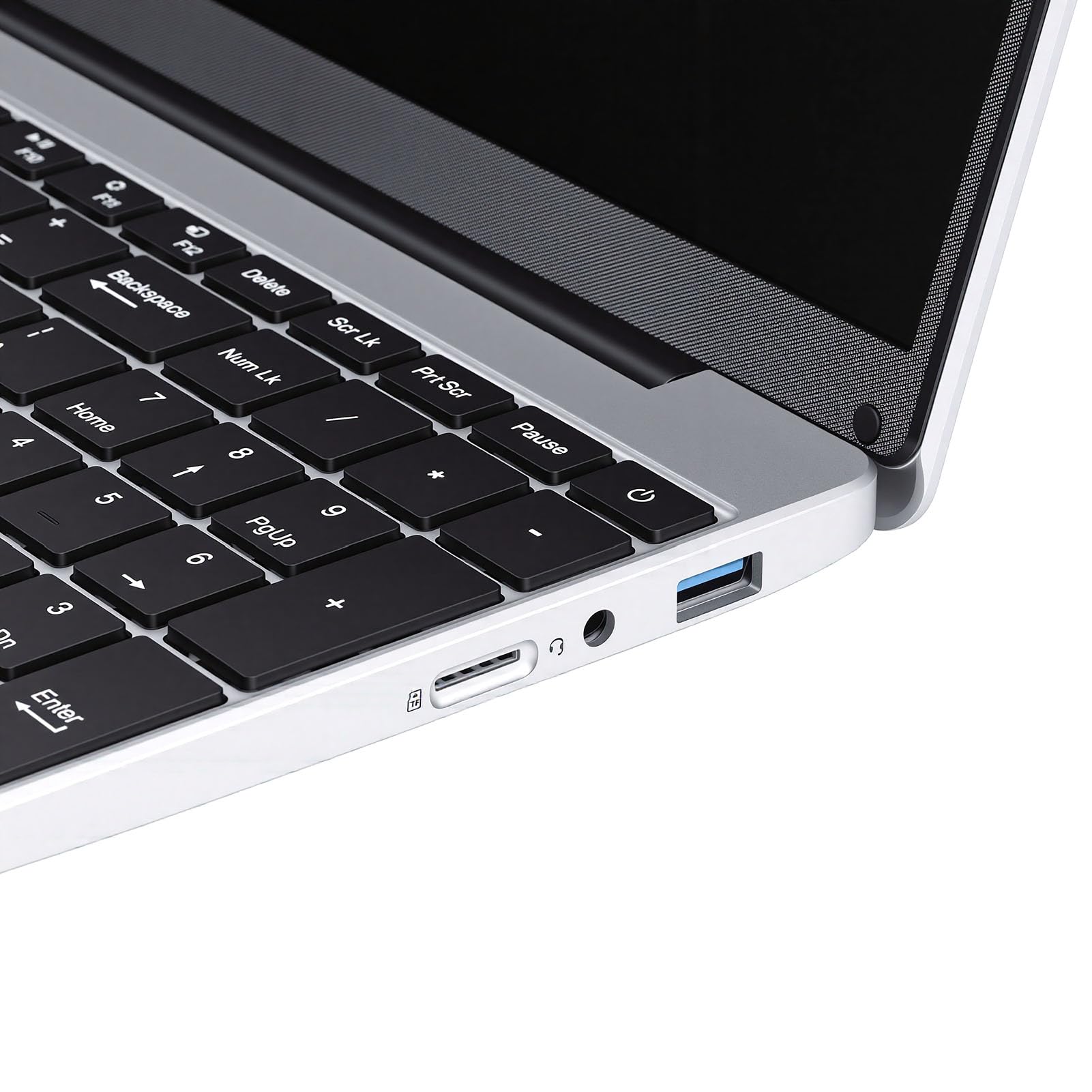 XUMIUZIY Laptop da 15,6 Pollici, Celeron N5100 8GB RAM 1TB SSD, Display con Tastierino Numerico Retroilluminato, Winos 11 PRO, per Il Lavoro Quotidiano e L'intrattenimento (Spina Europea)