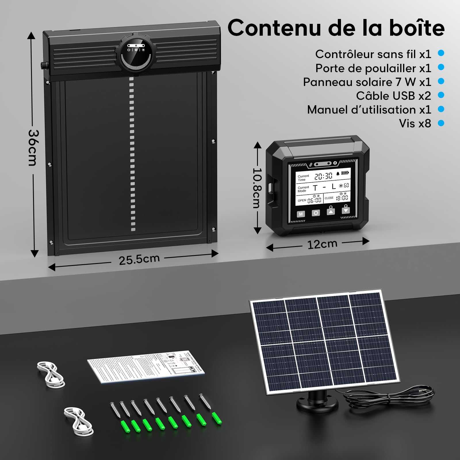 Puerta Gallinero Automático Solar