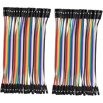80pcs 40Pin Jumper Wire Breadboard Ribbon Cables 10 cm