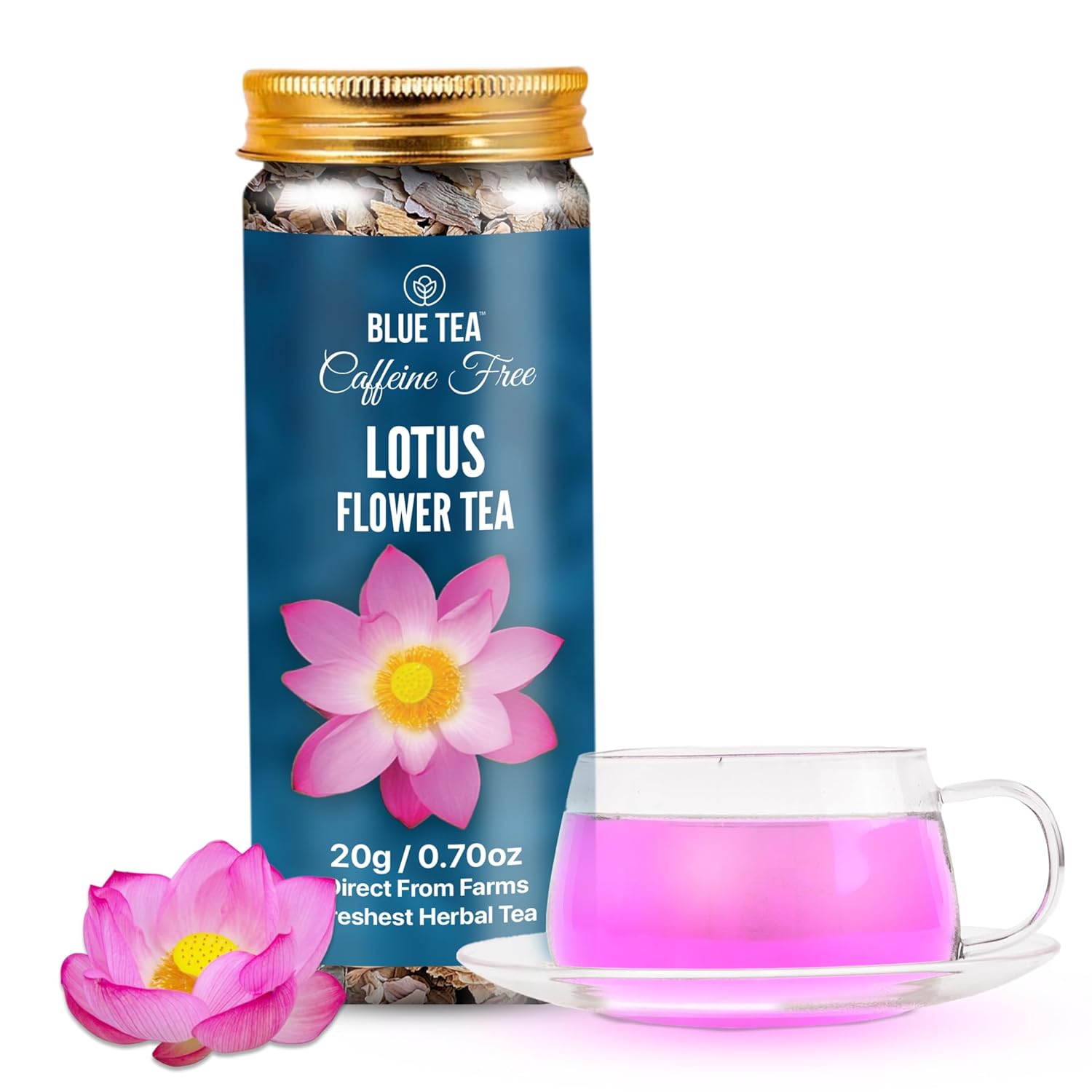 BLUE TEA LOTUS FLOWER TEA 20 gm Herbal Loose Leaf Flower Tea Authentic Relaxing