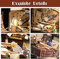 Vista 5 de CUTEBEE Kit de Casa de Muñecas en Miniatura DIY, Kit de Casa de Muñecas de Madera DIY Kit de Casa en Miniatura, Mini Modelo de Casa para Adultos