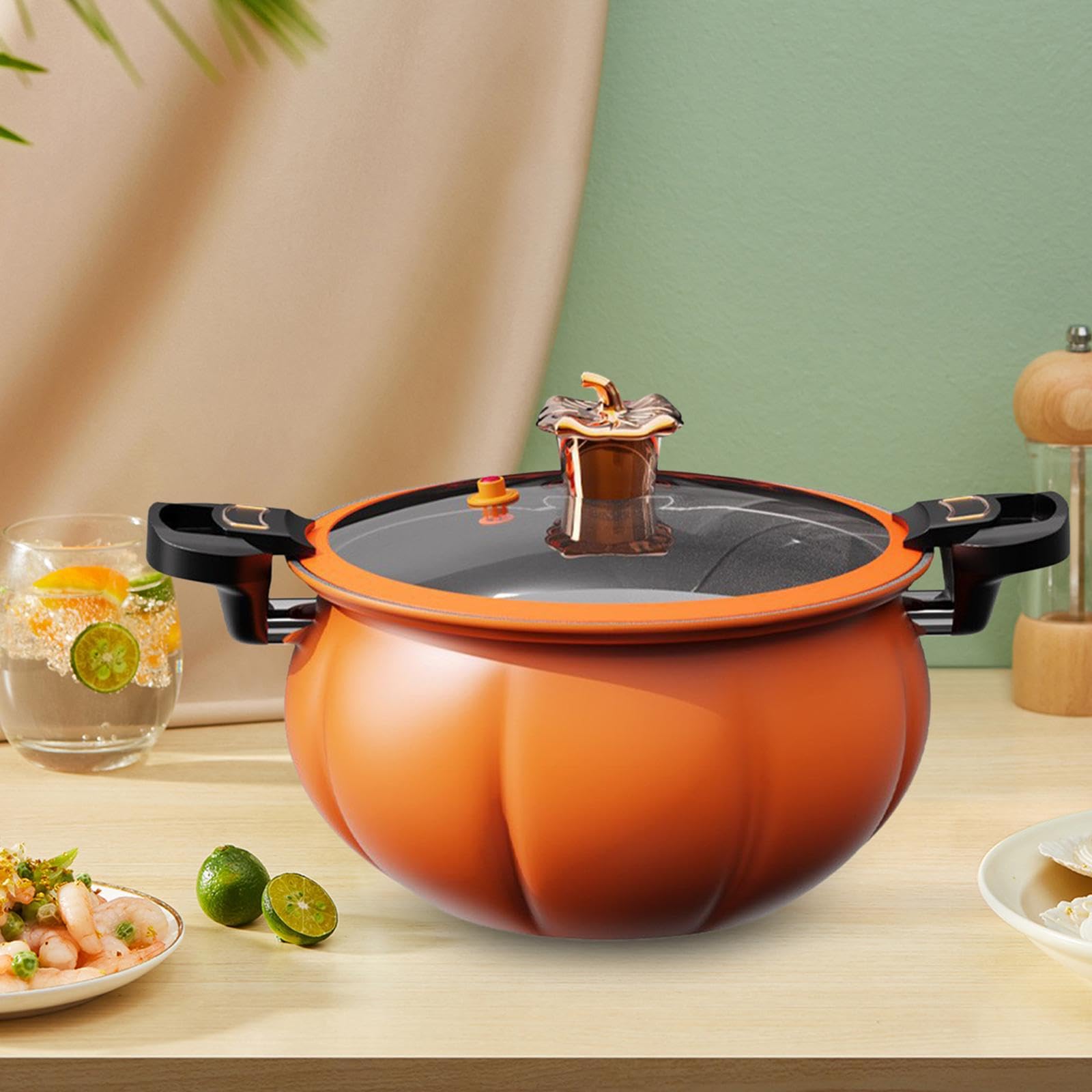 Schmortopf, Kleine Kupfertöpfe for Fertiggerichte, Suppen und Nudeln, 8 l(8l)