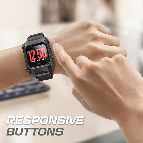 Miniatura 6 de SUPCASE Unicorn Beetle Pro - Funda resistente con hebilla para Fitbit Ionic, correas de repuesto para reloj inteligente Fitbit Ionic