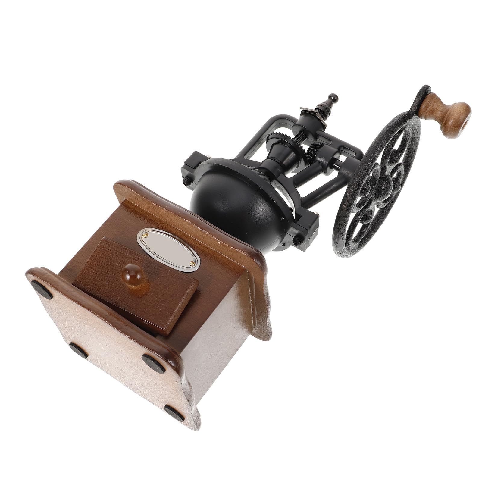 Cabilock Holzkaffeebohnenmühle Handbetrieben für Kaffeebohnen Mahlen von Gewürzen für Reisen und Camping