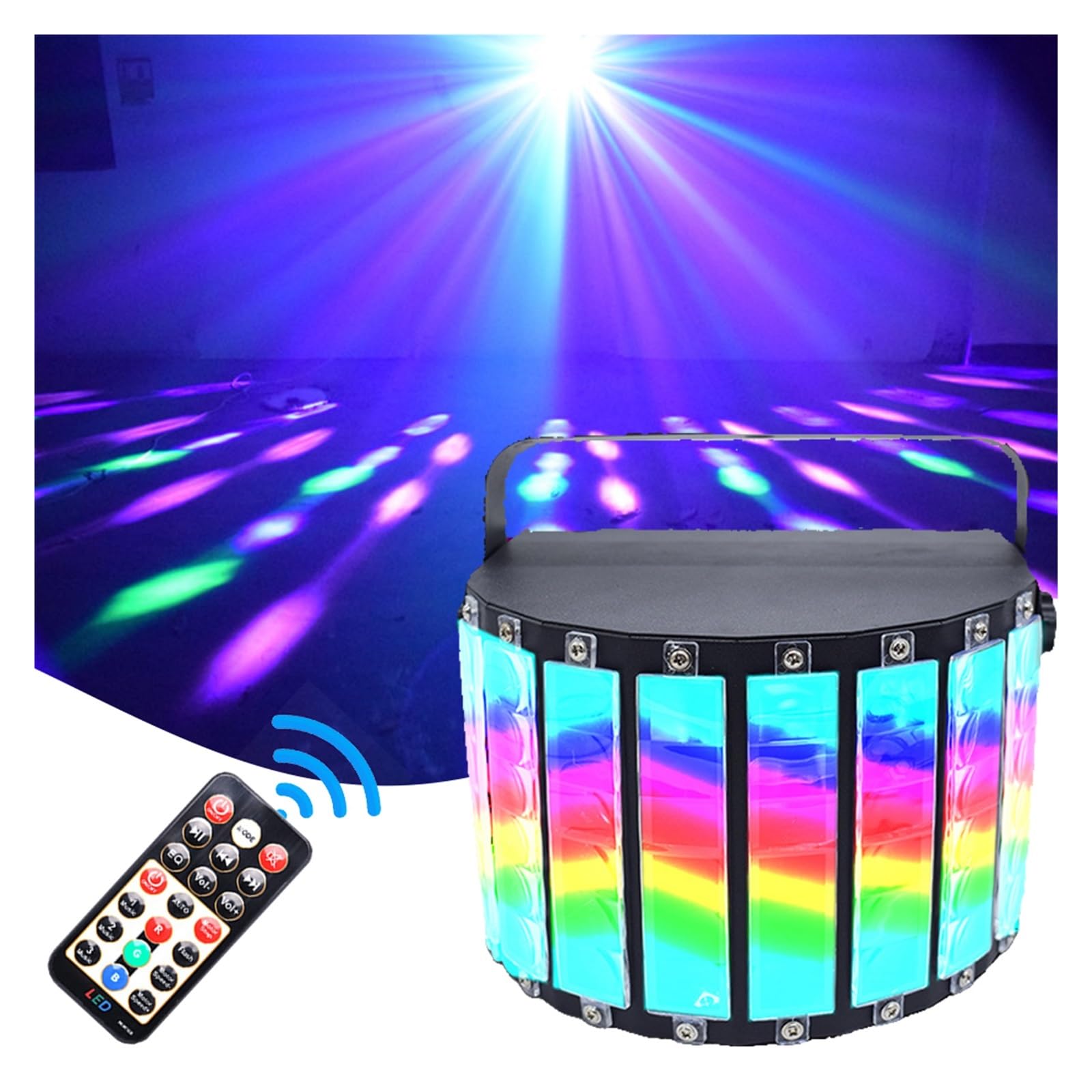 Oświetlenie Sceniczne, DMA Stage Music RGB Disco Light Bar Bounce Light Wedding Birthday Party Lampka ze zdalnym sterowaniem
