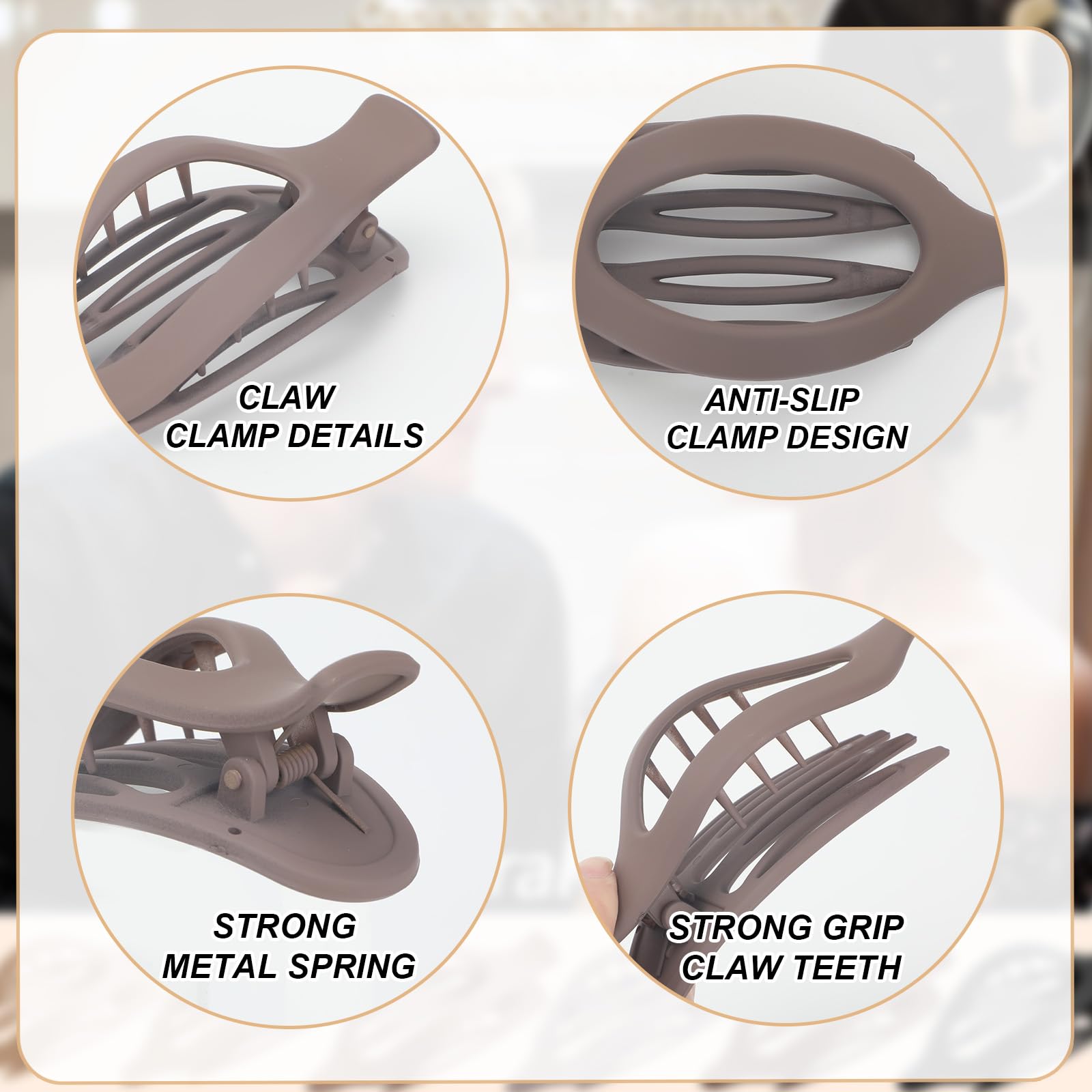 6pcs Flat Hair Clips - Image 4