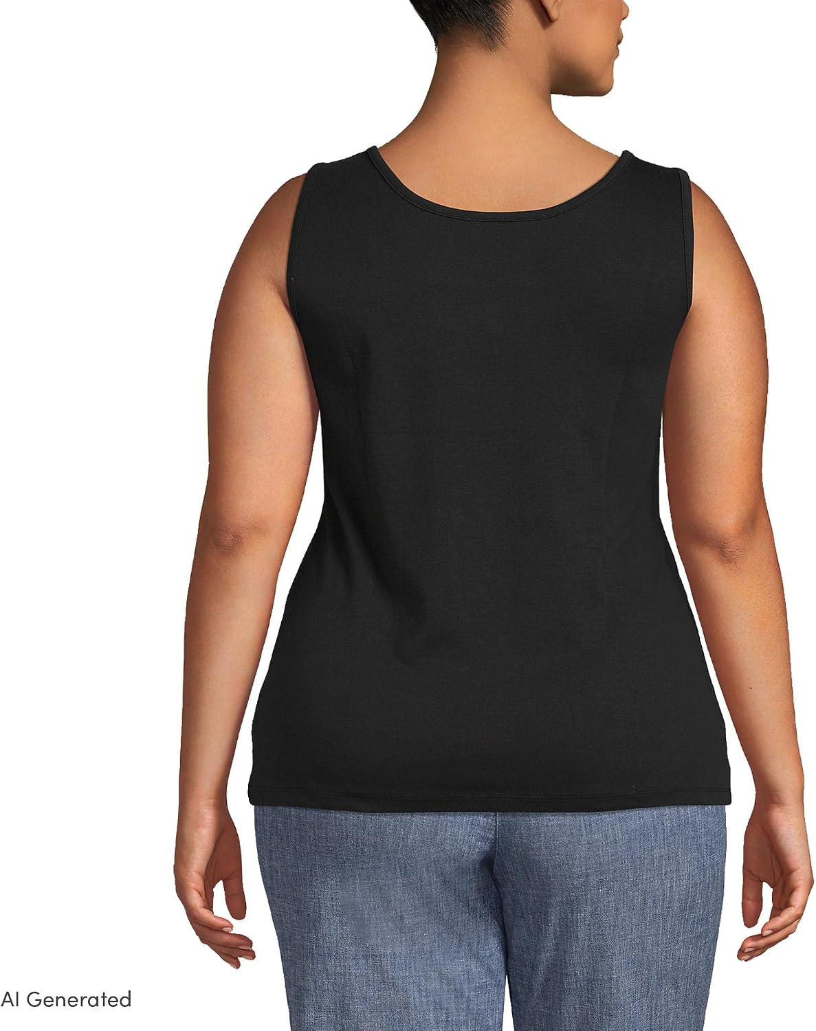 Lands' End Women's Cotton Tank Top image 2