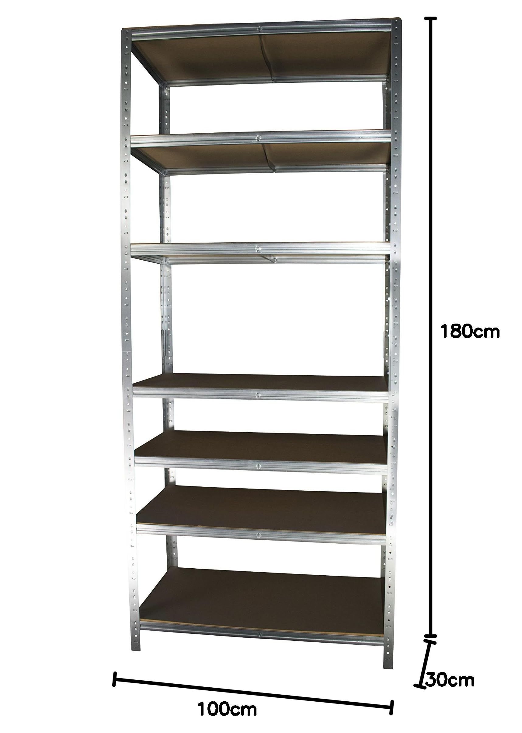 Kellerregal Tiefe 60 Shelf Creations BASIC Schwerlastregal 180x90x50cm Verzinkt 6 Böden Steckregal Für Kellerregale