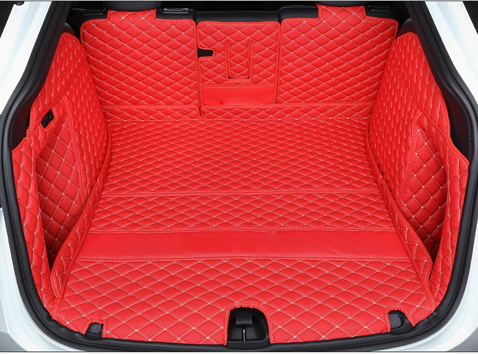Compatible with 2026 Tesla Model Y Juniper 5 Seater Trunk Liner&Backseat Cover&Trunk Side Covers&Trunk Door Sill Protector Full Coverage Cargo Mat All-Weather