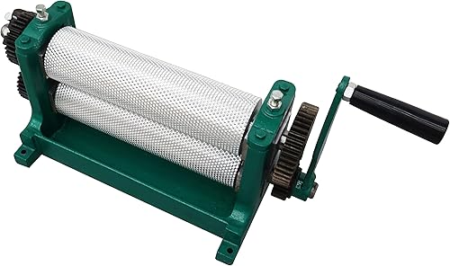 Miniatura 3 de TECHTONGDA Máquina de molino de hojas de cera de abejas Prensa de rodillo manual para apicultura Hoja de cera Base de nido de abeja Celda de 0.2