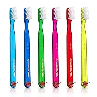 Vista 2 de GUM Classic Soft Toothbrush, Includes Rubber Tip Dental Pick 1ct (Pack of 12)