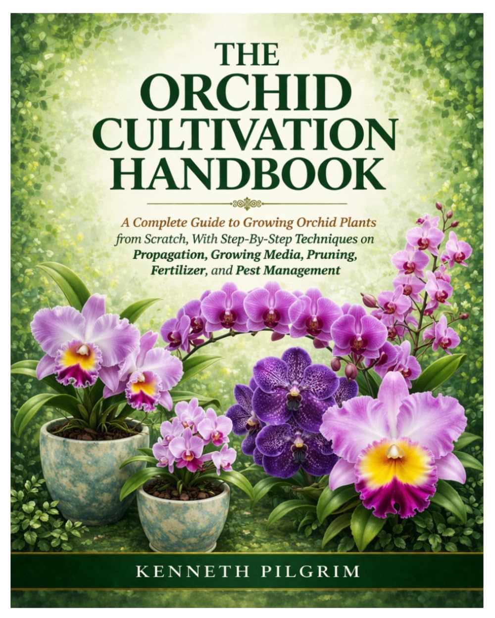 The Orchid Cultivation Handbook: A Complete Guide to Growing Orchid Plants from Scratch, With Step-By-Step Techniques on Propagation, Growing Media, Pruning, Fertilizer, and Pest Management