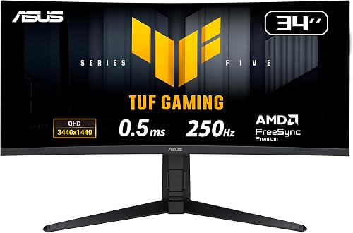 ASUS TUF Gaming VG34WQML5A 34 Pouces 1440p 250Hz Écran PC Gamer Ultrawide - 2