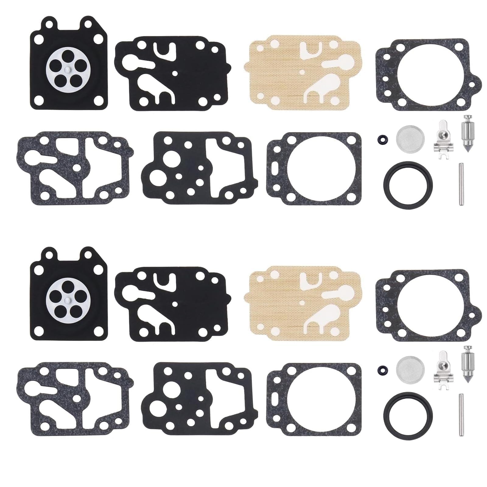 CLKE 2 Sets Carburettor Diaphragm Repair Kit,Compatible with Walbro K20-WYJ