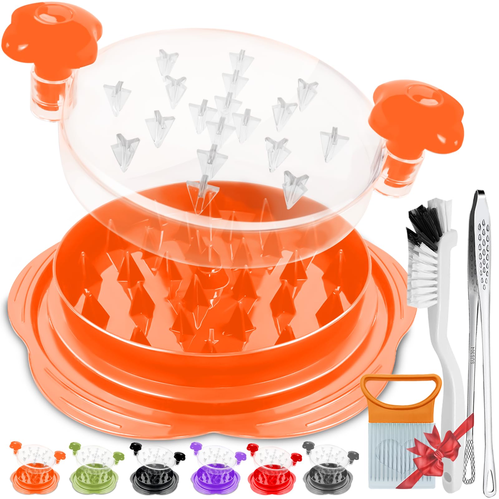 Chicken Shredder Tool Twister, 25cm Large Chicken Breast Shredder Machine with Brush, Non-BPA