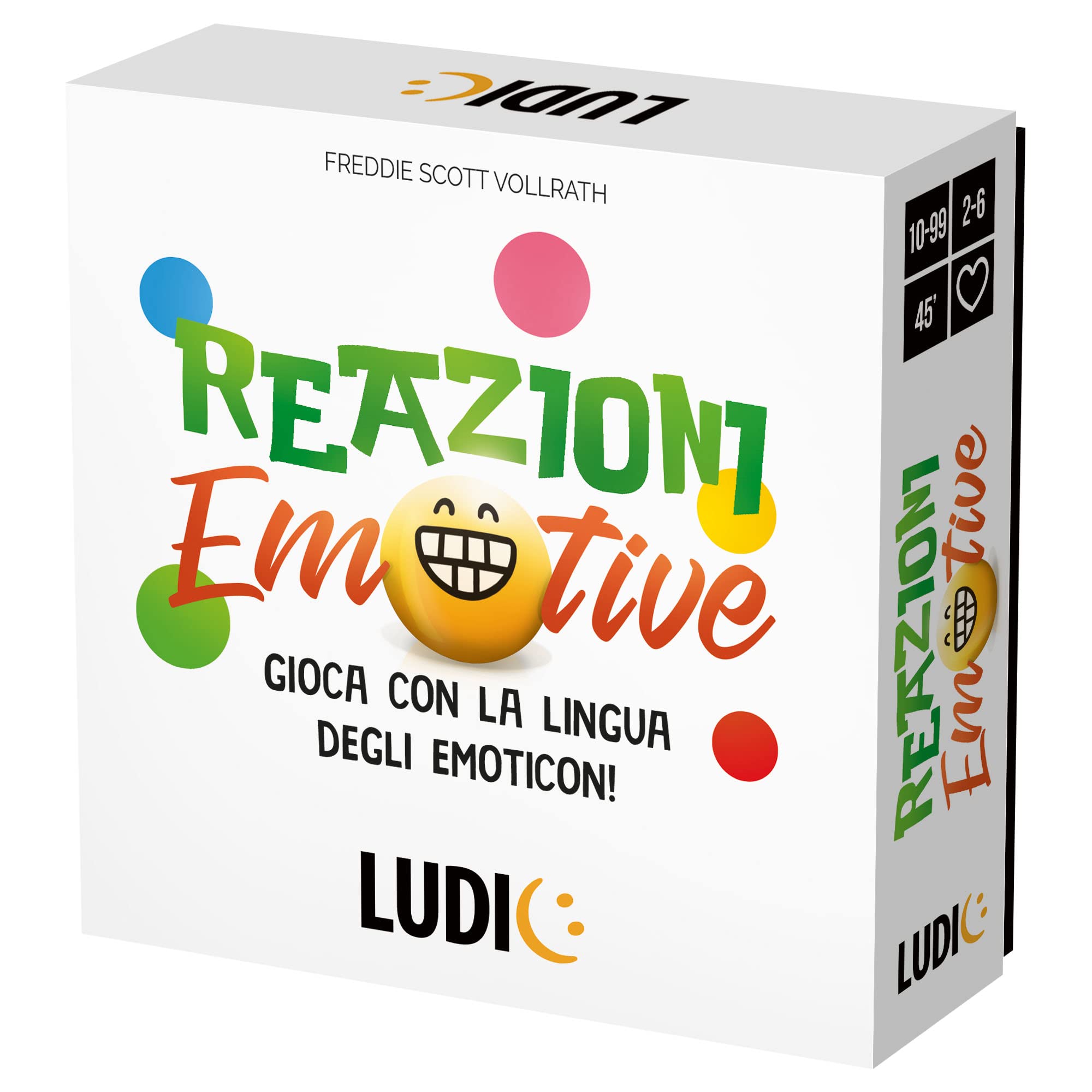 Ludic Reazioni Emotive – Gioco Di Società Per 2-6 Giocatori, Con Emoticon, Made In Italy, Per Famiglie E Bambini 8+