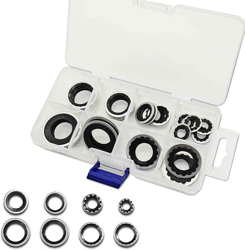 Kit de Anéis de Vedação O-Ring para Ar-Condicionado Automotivo RGOAANC com 30 Peças – 6 Tamanhos