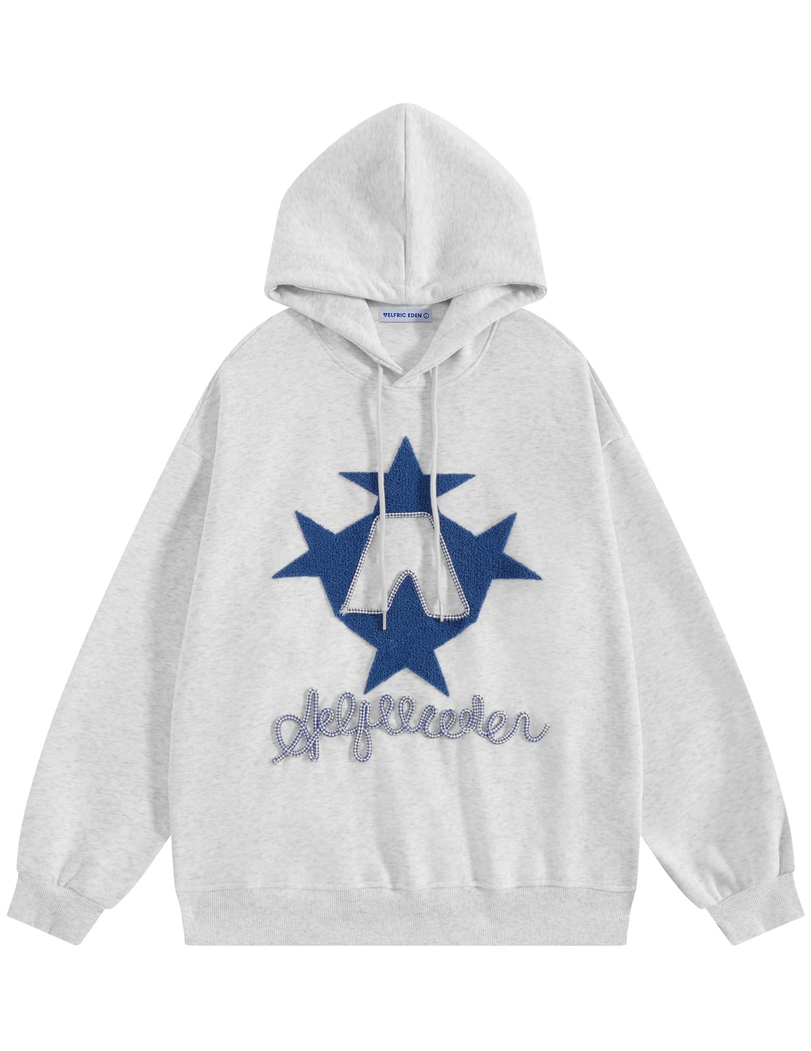 Y2k Hoodie Women Graphic Oversized Hoodies Star Embroidered Hoodied Sweatshirt Casual Vintage Pullover-image-28