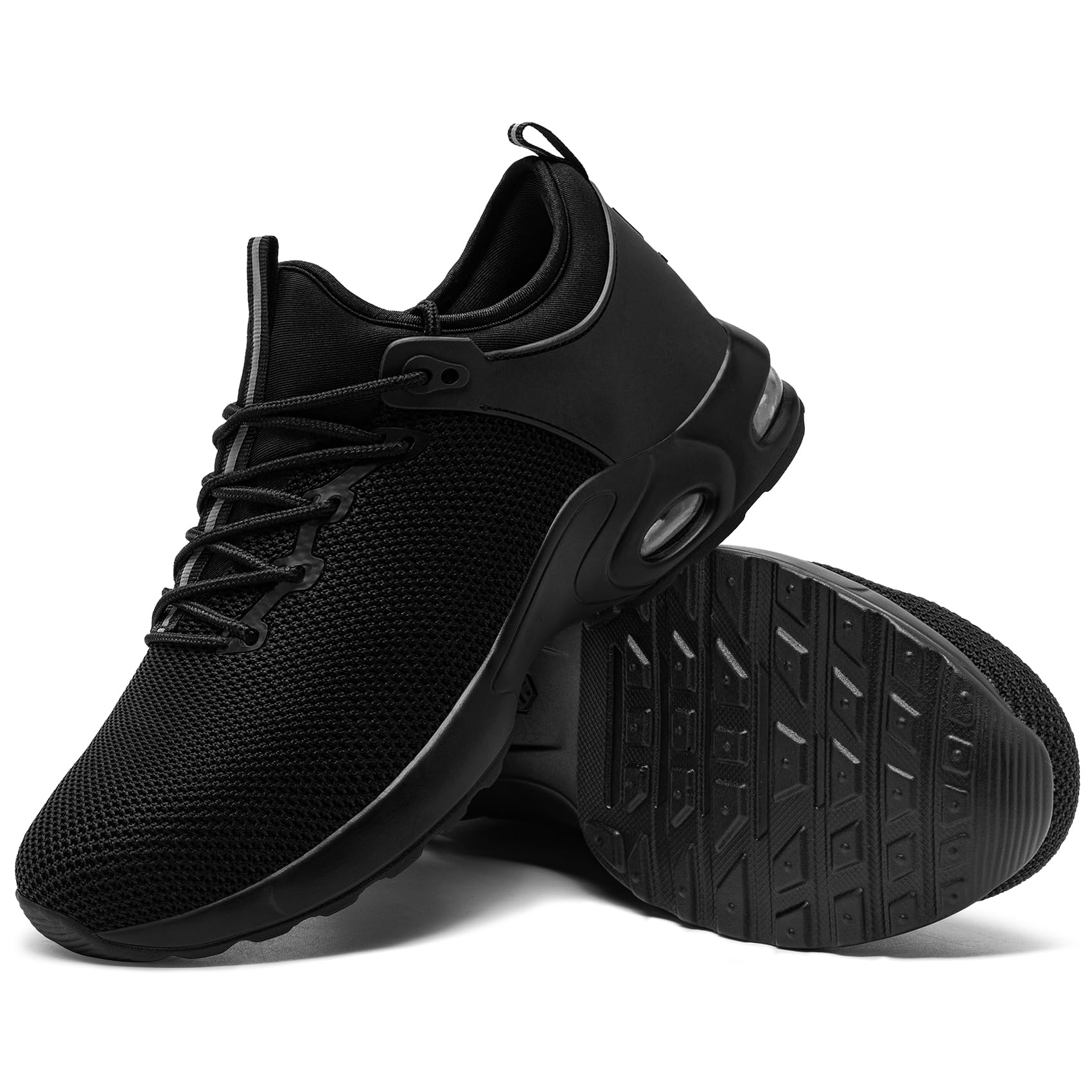 LARNMERN Arbeitsschuhe Herren Sicherheitsschuhe Wasserdicht Slip On Stahlkappenschuhe Bequeme Leichte Dämpfung Sneakers