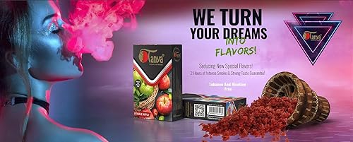 Miniatura 9 de Tanya Herbal 100% Nicotina Y Tabaco Libre Shisha Cachimba Sabores 250G Bolsa (Paris Romantic)