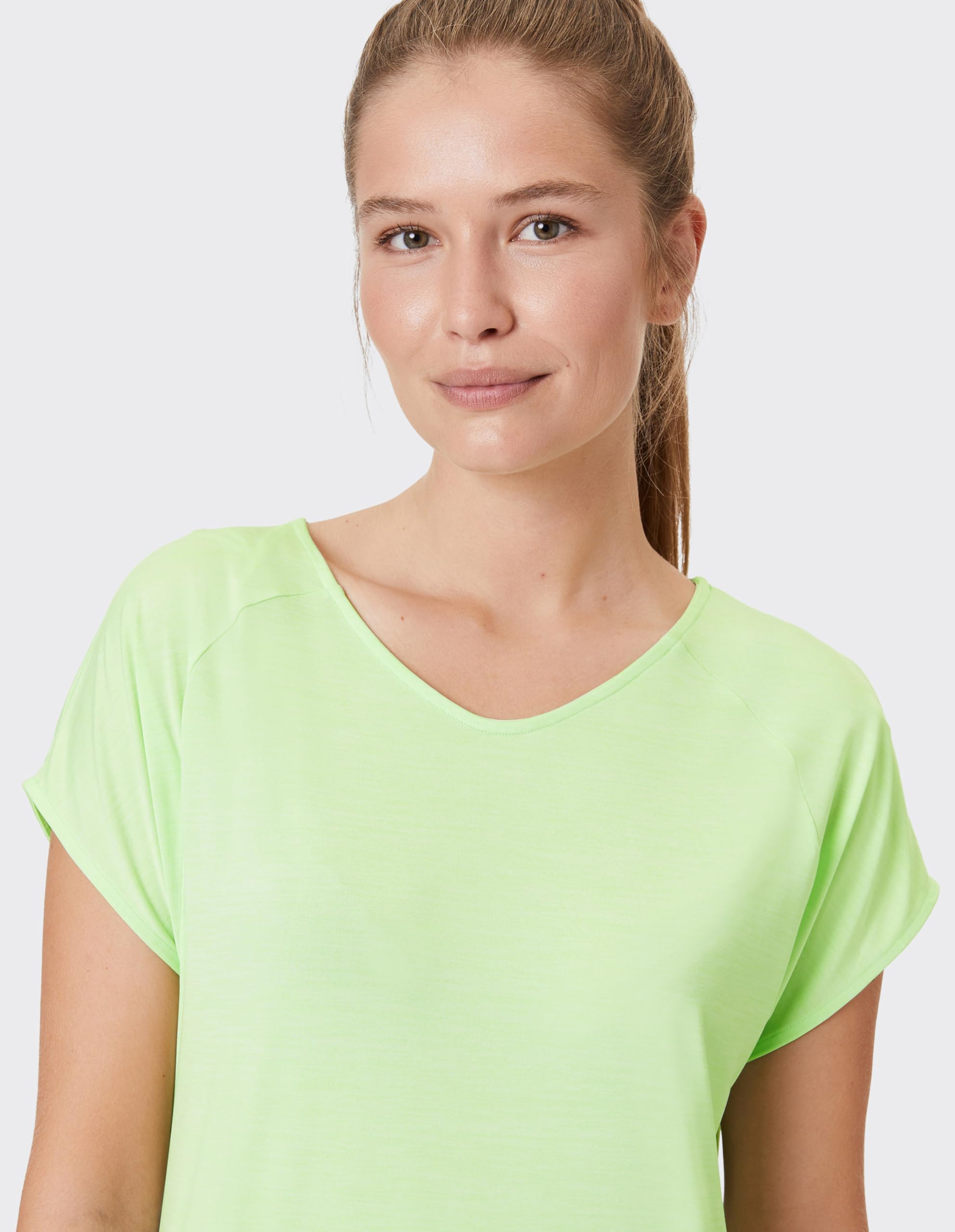 Venice Beach Sport-T-Shirt für Damen mit lässiger Schnittform und V-Ausschnitt Sui