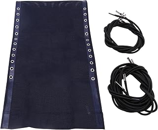Zero-Gravity Chair Replacement Fabric, Recliner Mesh Canvas, Patio Sling Repair Cloth Part for Outdoor Backyard Beach Pool Lawn, Folding Lounge Repair Cloth with Ropes(Blue)