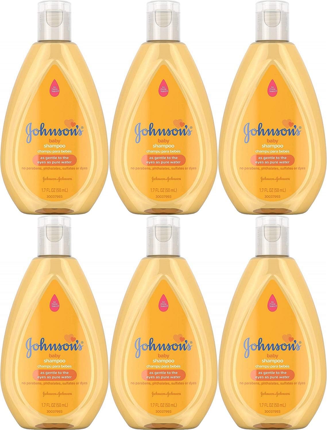 Johnson's Baby Shampoo, Travel Size, 1.7 Ounce (Pack of 6)