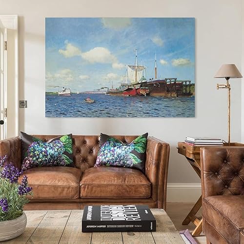 Miniatura 3 de JHART Pósteres artísticos de paisaje levitano de Isaac con impresión artística de pared para colgar fotos de la familia, decoración del dormitorio,