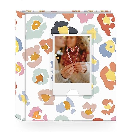 Mini Album Photo 64 Poches Pour Instax Mini - Compatible Fujifilm Instax, Polaroid, Cartes De Nom (avec 20 Stickers)