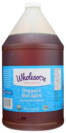 Wholesome Sweeteners Organic Blue Agave, 176oz Packaging May Vary