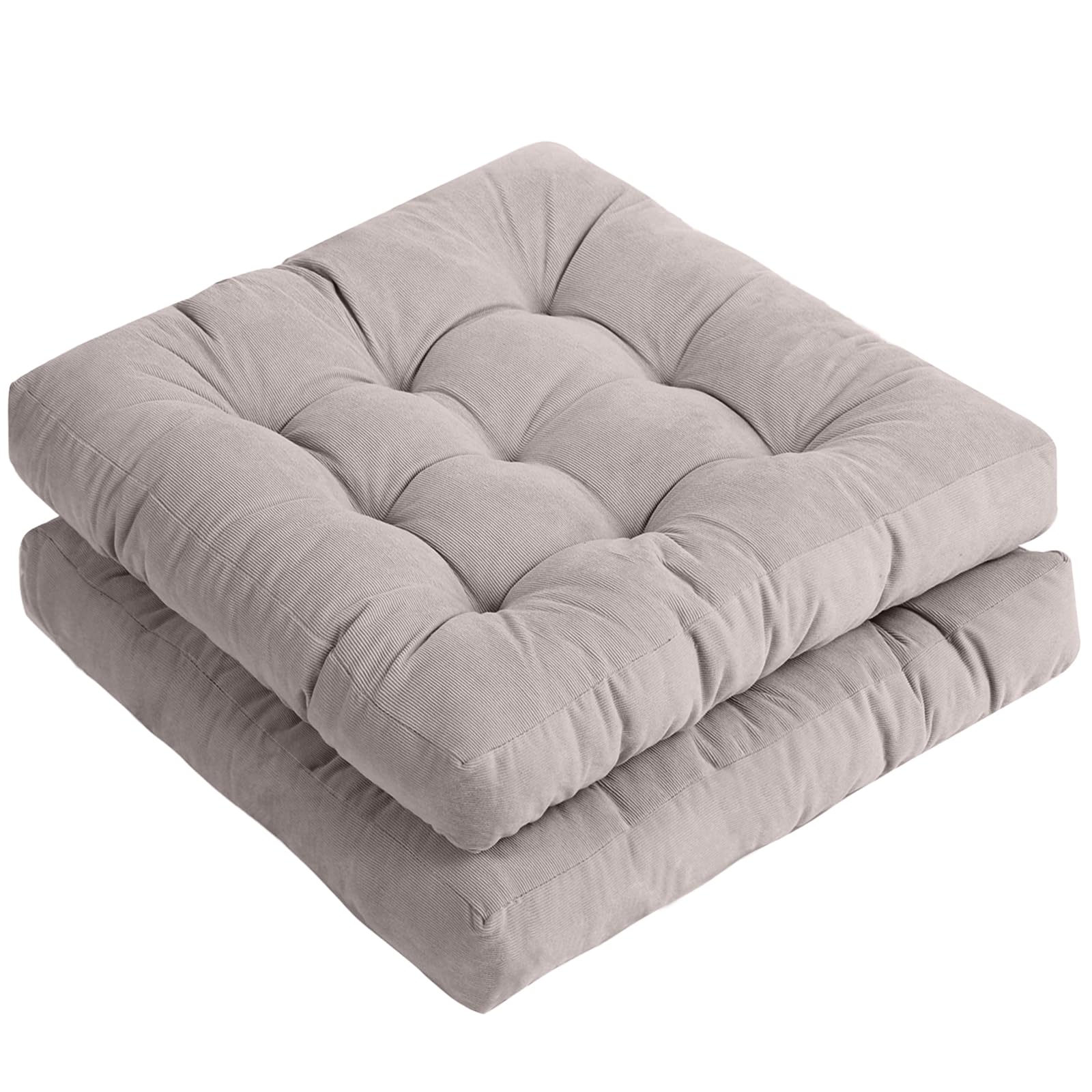 Tiita Outdoor Cushions Square Floor Pillow Thicken Tufted Seat Pad Large Floor Cushion for Yoga Meditation Living Room