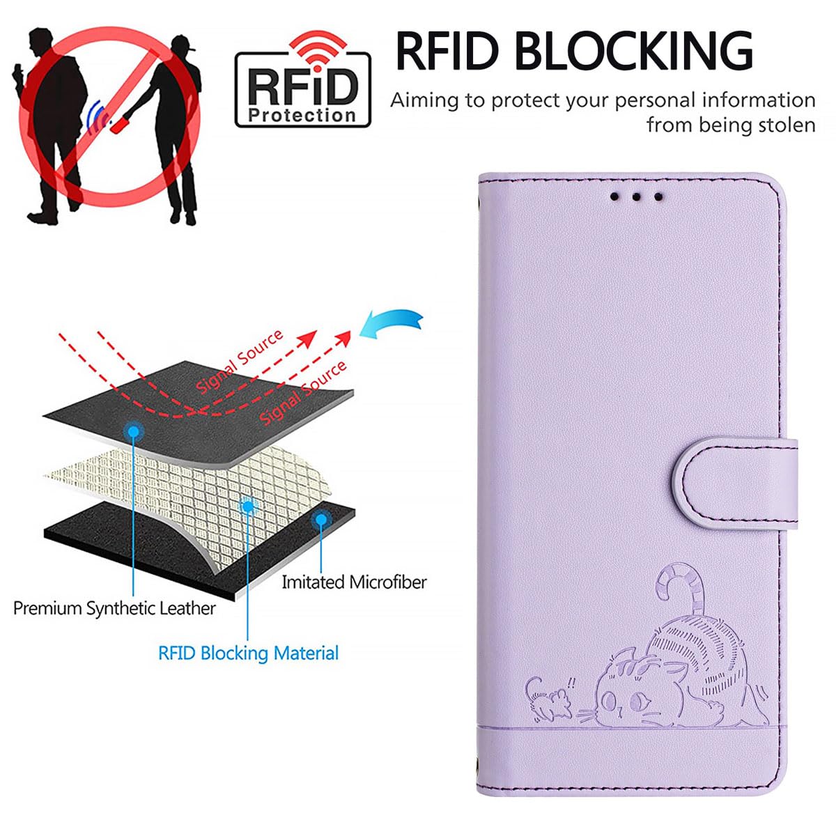 MOJIA Custodia Portafoglio Per Nothing CMF Phone 2 Pro - Pelle PU Verde Chiaro Con Protezione RFID E Supporto - 2