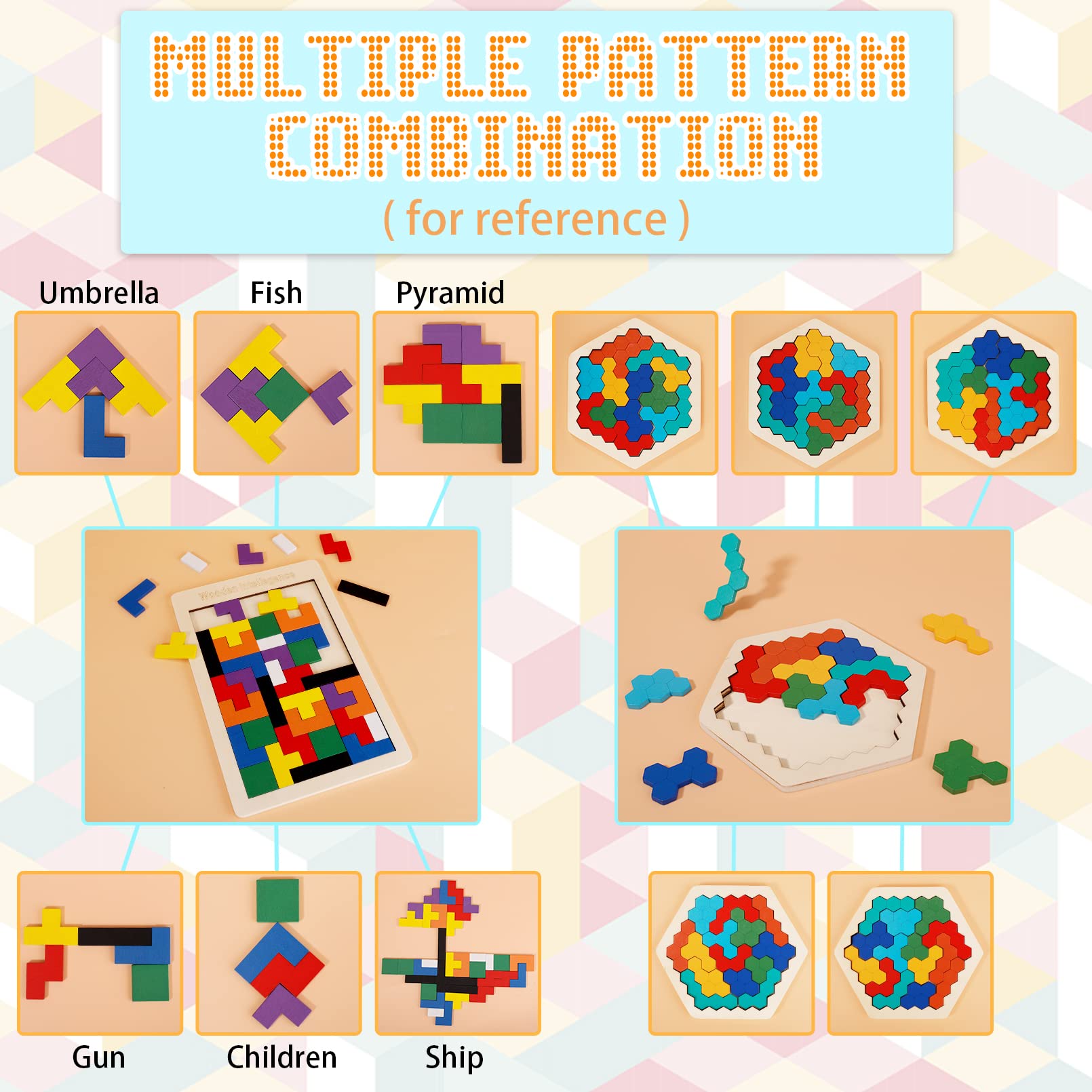 おもちゃパズル 6点セット 知育玩具 難度6のルーバンロック ギフトボックス付き おもちゃパズル 6点セット 知育玩具 難度6のルーバンロック