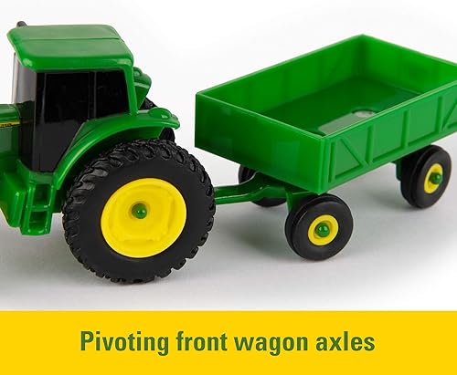 Miniatura 5 de TOMY John Deere - Camión de juguete y tractor de juguete con remolques juego de 20 piezas de juguete de granja