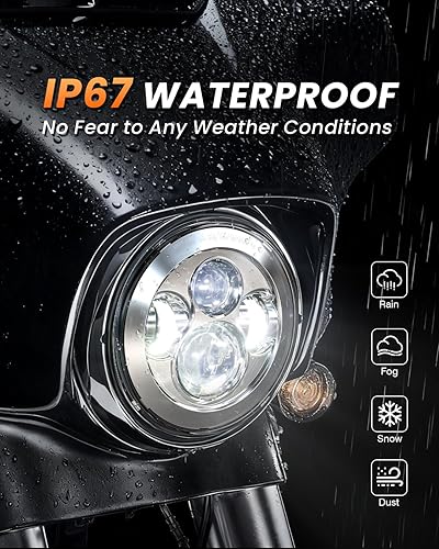 Miniatura 7 de Faro delantero led de 7 pulgadas., Plateado