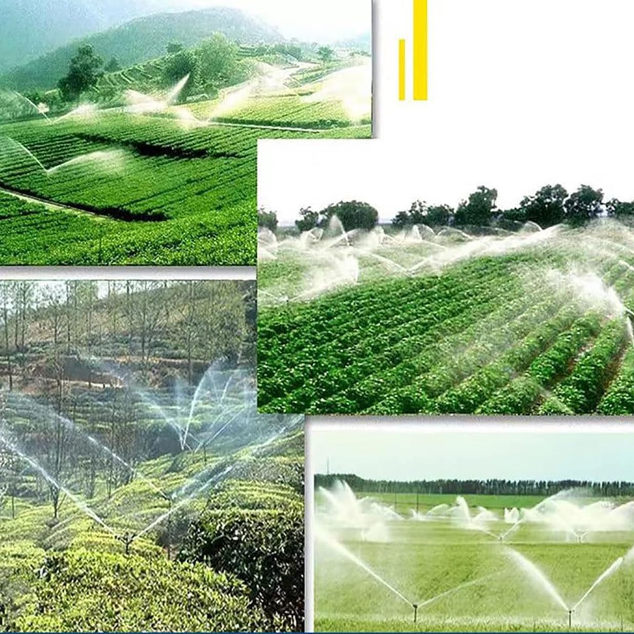 Irrigatore per irrigazione agricola, pistola a spruzzo a 360° per irrigazione di grandi aree, diametro ugello 26-53 mm, ideale per prato giardino agricolo