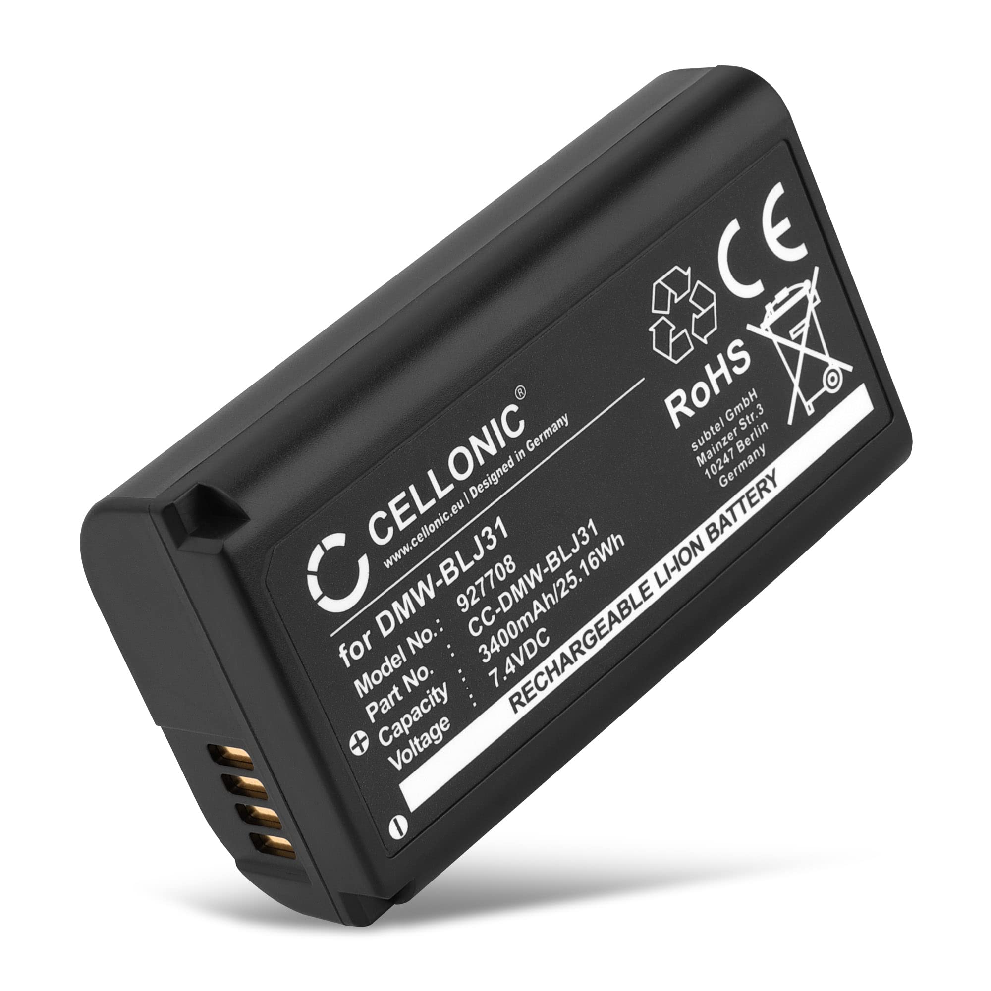 CELLONIC 1x Batteria compatibile con Panasonic DMW-BLJ31, Lumix DC-S1